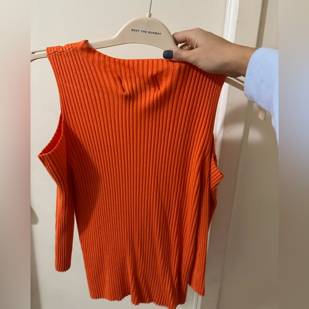 Calvin Klein orange sweater top - Picture 2 of 3
